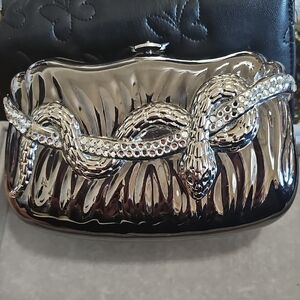 "Sasha" Hard Shell Snake Design Clutch/Shoulder Bag